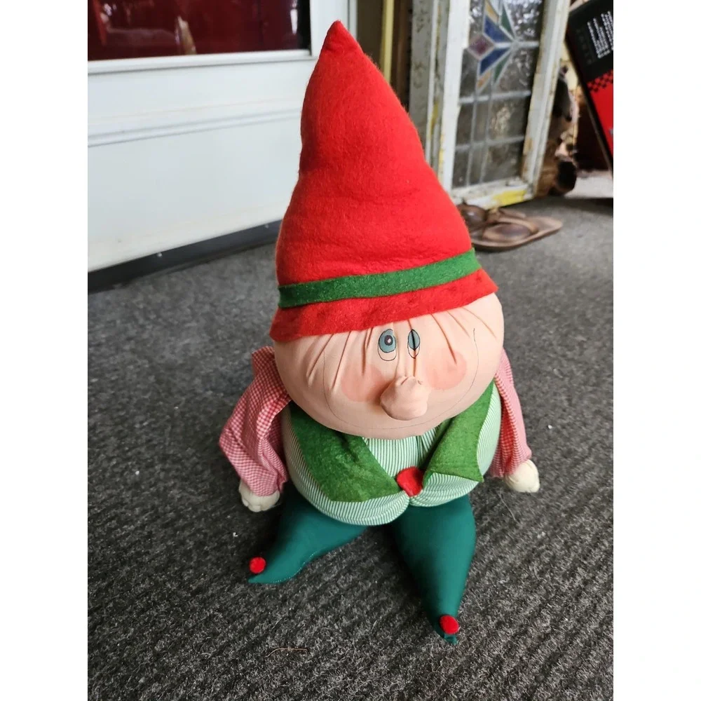 Vintage Christmas Elf Plush Puffalump Puffy Happy Pixie 18